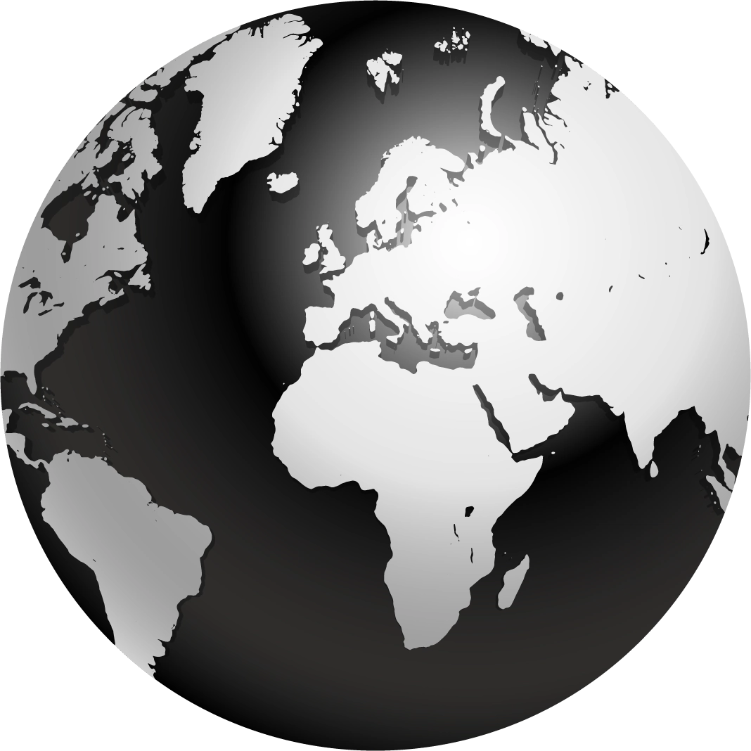 World map illustrating global communication